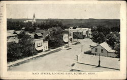 Main Street, looking East Rothsay, MN Postcard Postcard