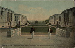 Harvard Medical School, Courtyard from Administration Building Postcard