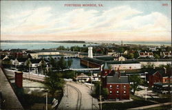 Aerial View Fort Monroe, VA Postcard Postcard