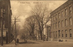 Railroad Street Adams, NY Postcard Postcard