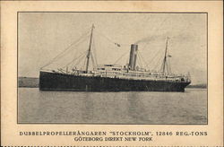 Double Propeller Angaren "Stockholm" Postcard