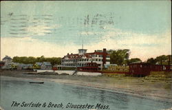 The Surfside & Beach Gloucester, MA Postcard Postcard