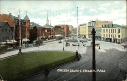 Chelsea Square Massachusetts Postcard Postcard