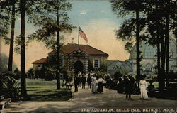 The Aquarium, Belle Isle Detroit, MI Postcard Postcard
