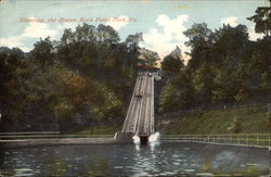 Shooting the Chutes, Rock Point Park, Pa Ellwood City, PA Postcard Postcard