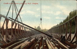 Cradle of Ocean-going Log Raft Postcard