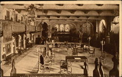 Music Room at Glenwood Mission Inn Postcard