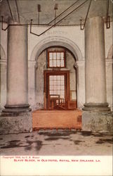 Slave Block in Old Hotel Royal Postcard