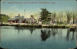 Agawam River and Squirrel's Nest Inn Postcard