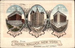 From Hotel Wallick Postcard