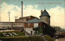C.P.R. Station Postcard