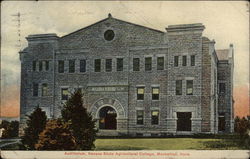 Auditorium, Kansas State Agricultural College Postcard