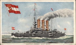 Austrian Cruiser "Saint Georg" Postcard
