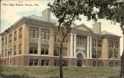 New High School Aurora, NE Postcard Postcard