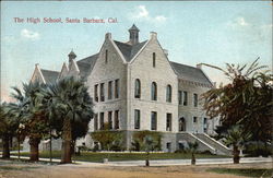 The High School Santa Barbara, CA Postcard Postcard