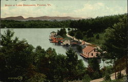 Scene at Lake Bomoseen Proctor, VT Postcard Postcard