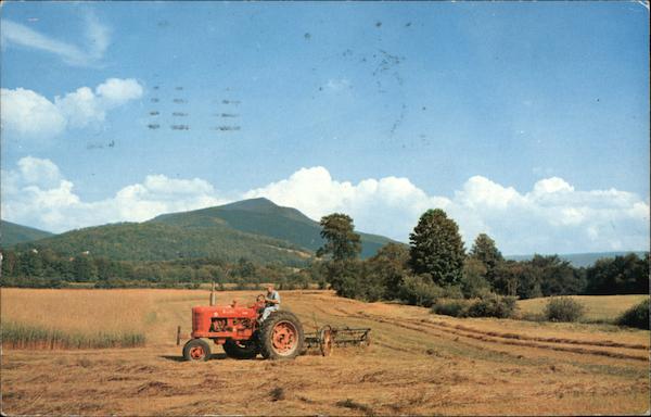 Harvesting Hay Vermont Farming