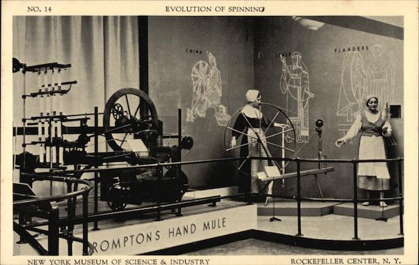 Evolution of Spinning, New York Museum of Science & Industry, Rockefeller Center