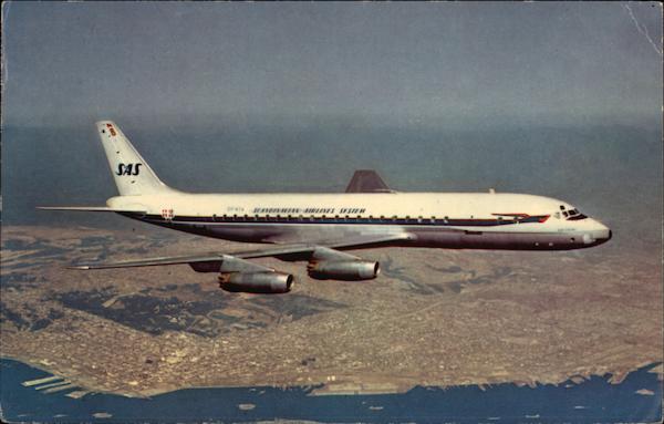 SAS Douglas DC-8C Jetliner Aircraft