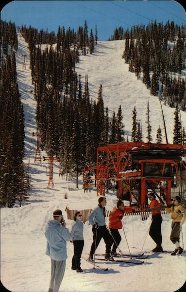 Vista of Loveland Pass Twin Chair Lift Dillon Colorado