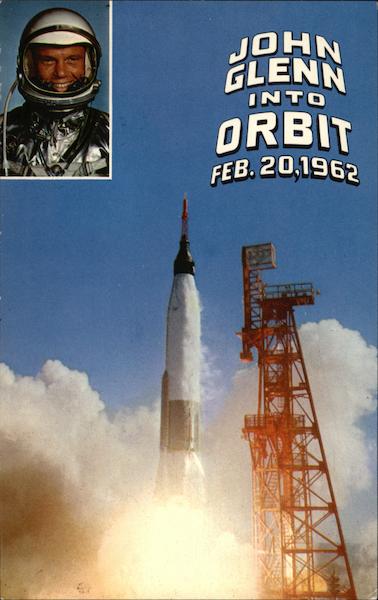 John Glenn into Orbit Feb. 20, 1962 Cape Canaveral Florida