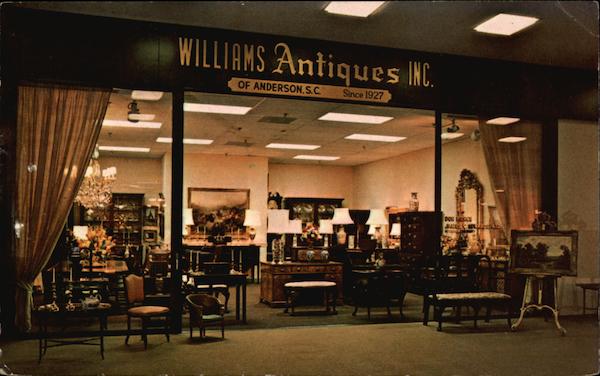 Williams Antiques, Inc Anderson South Carolina Advertising