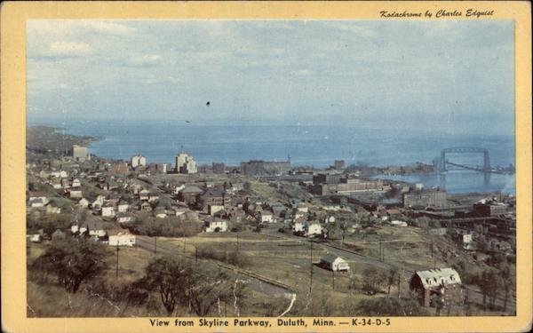 View from Skyline Parkway, Duluth, Minn Minnesota