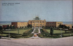 Fairfax Municipal Airport Kansas City, KS Postcard Postcard
