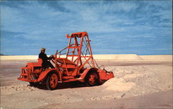 Gathering of Salt on Great Salt Lake Postcard