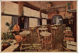 Maryland Hotel - Poppy Room Postcard