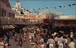 Holiday Crowd on the Nu-Pike Postcard