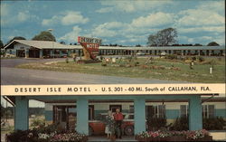 Desert Isle Motel Lawtey, FL Postcard Postcard