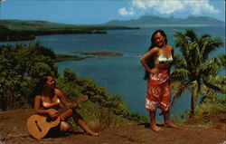 Music and Dance Tahiti South Pacific Postcard Postcard