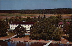 Ruttger's Birchmont Lodge - Main Lodge and Pool, Lake Bemidji Minnesota Postcard Postcard