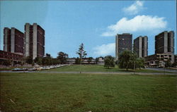 "The Five Towers", University of Massachusetts Southwest Postcard