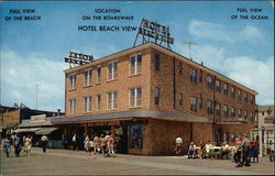 Hotel Beach View Wildwood-by-the-Sea, NJ Postcard Postcard