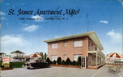 St. James Apartment Motel Postcard