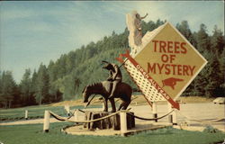 Trees of Mystery Redwood Highway, CA Postcard Postcard