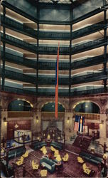 Brown Palace Hotel - Lobby Denver, CO Postcard Postcard
