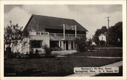 Sherman's Hi-Way Motel Postcard