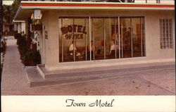 Town Motel Postcard