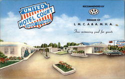United Hotel Court Postcard