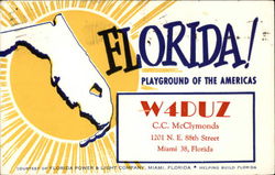 W4DUZ Miami, FL Postcard Postcard