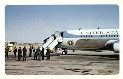 Presidential Plane awaiting President Kennedy's body Postcard