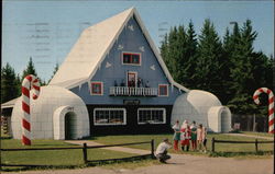 Entrance to Santa's Village Jefferson, NH Postcard Postcard