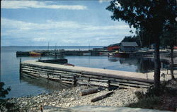 Kelstrom Dock Sister Bay, WI Postcard 