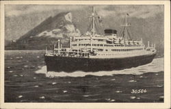 M.V. Saturnia Postcard