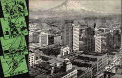 View of City Tacoma, WA Postcard Postcard