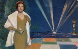 Mural Lounge, TWA Jetstream Postcard