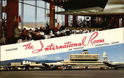 The International Room, San Francisco International Airport California Postcard Postcard